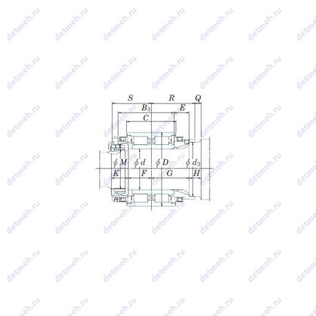 Подшипник JB1356 чертеж