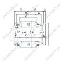 Чертеж подшипника JB1356