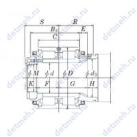 Чертеж подшипника JB1377