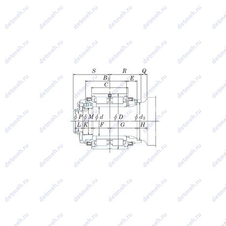 Подшипник JB1380D чертеж