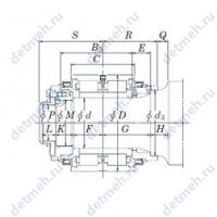 Чертеж подшипника JB1380D