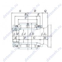 Чертеж подшипника JB1425