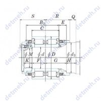 Чертеж подшипника JB1462