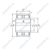 Чертеж подшипника JC1A