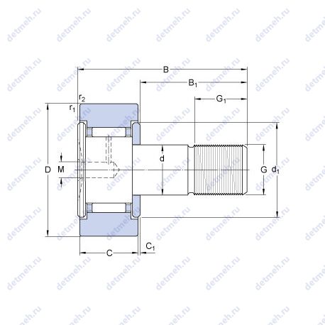 Подшипник KRVE 35 PPA чертеж