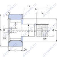 Чертеж подшипника KRV 26 B