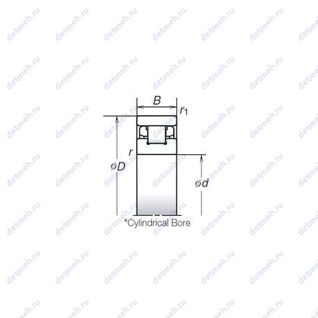 Подшипник N1009RSZTP чертеж