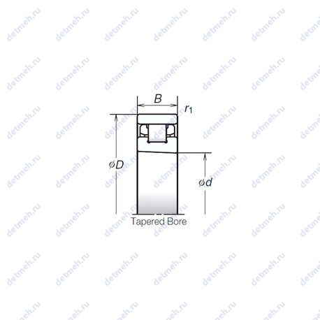 Подшипник N1012RSZTPKR чертеж