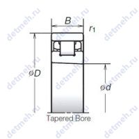 Чертеж подшипника N1013RXHTPKR