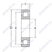 Чертеж подшипника N1014