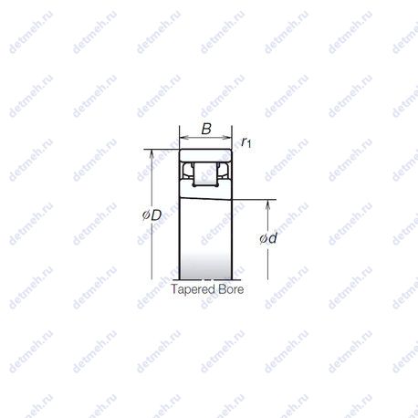 Подшипник N1015RXHTPKR чертеж
