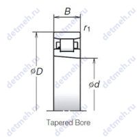 Чертеж подшипника N1022BMR1KR