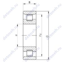 Чертеж подшипника N2230 E