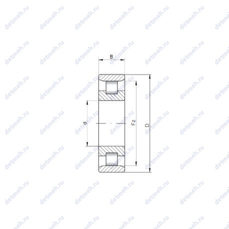 Подшипник N2328 чертеж