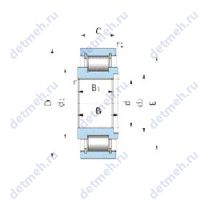 Чертеж подшипника N41627H300