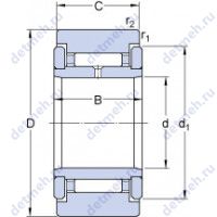 Чертеж подшипника NATR 6 X