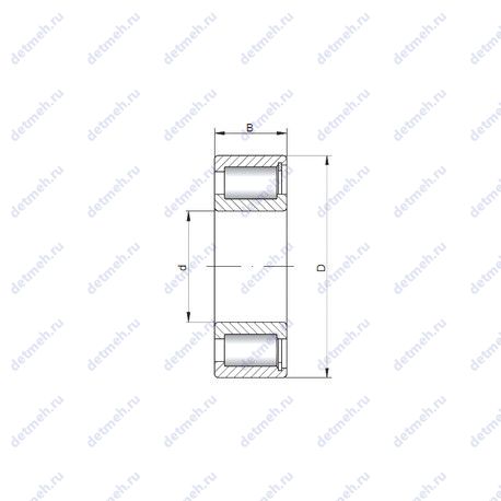 Подшипник NCF2204-V чертеж