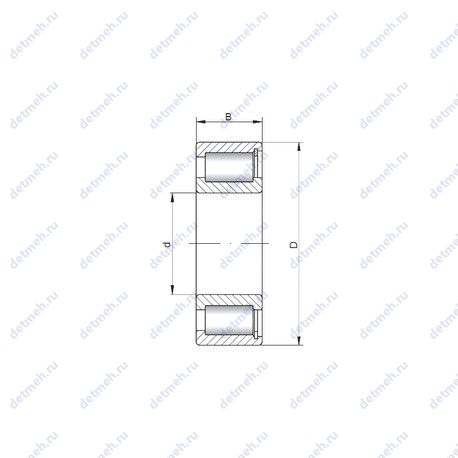 Подшипник NCF 2930 V чертеж
