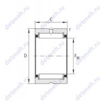 Чертеж подшипника NK34X59X20-1PX1