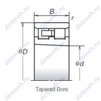 Чертеж подшипника NN3020TBKR