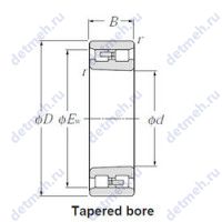 Чертеж подшипника NN3028K/W33