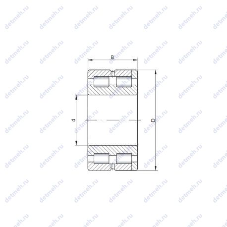 Подшипник NNC4832 V чертеж