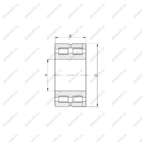 Подшипник NNC4840 V чертеж