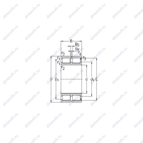 Подшипник NNCF4840V чертеж