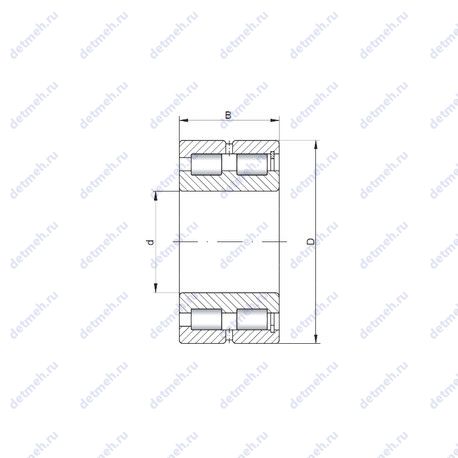 Подшипник NNCF5004 V чертеж