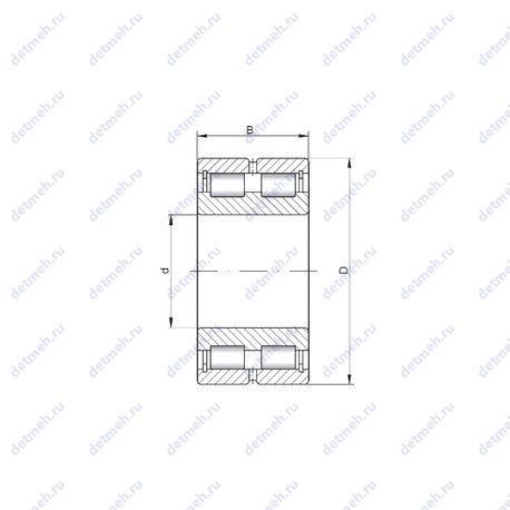 Подшипник NNCL4880V чертеж