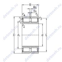 Чертеж подшипника NNCL4884-V