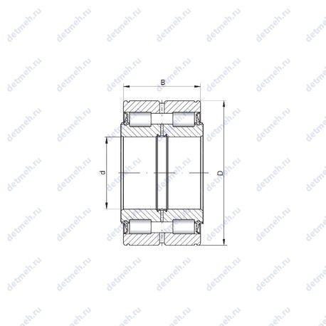 Подшипник NNF5005 V чертеж