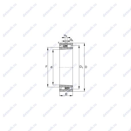 Подшипник NNU4920-S-K-M-SP чертеж