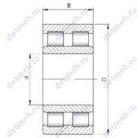 Чертеж подшипника NNU4940