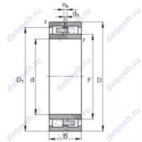 Чертеж подшипника NNU4940-S-M-SP