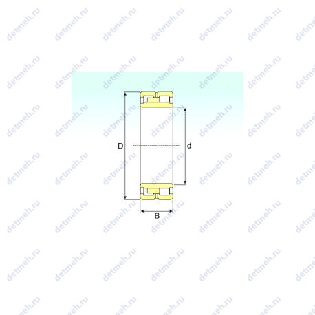 Подшипник NNU 49/500 K/SPW33X чертеж