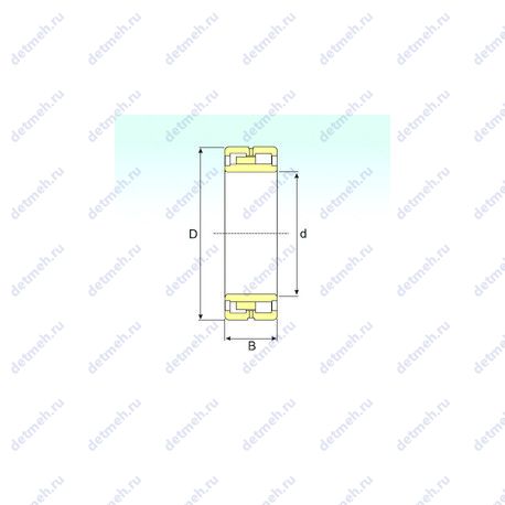 Подшипник NNU 49/600 SPW33X чертеж