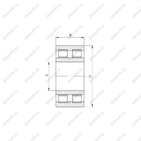 Подшипник NNU4960 чертеж