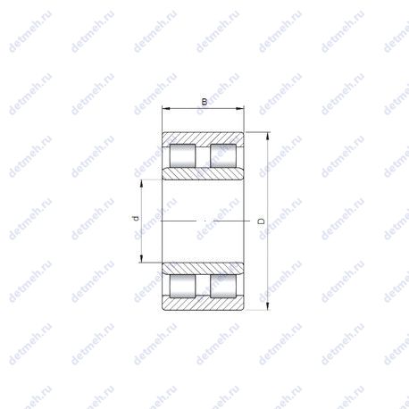 Подшипник NNU6056 V чертеж