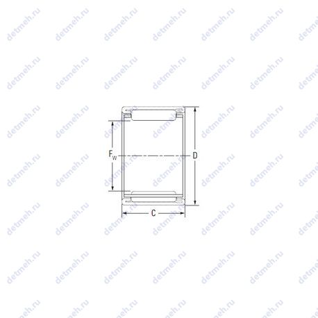 Подшипник 10BTM1412 чертеж