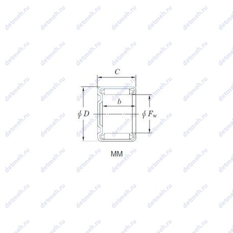 Подшипник 10MM1410 чертеж