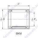 Чертеж подшипника 12BKM1816UU