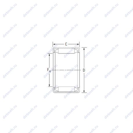 Подшипник 20BM2620 чертеж