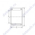 Чертеж подшипника 20BTM2620A
