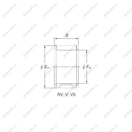 Подшипник 20V2715 чертеж