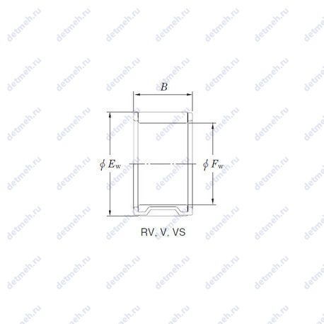 Подшипник 20V2729 чертеж