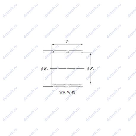 Подшипник K 26x30x22 - ZW NBS чертеж