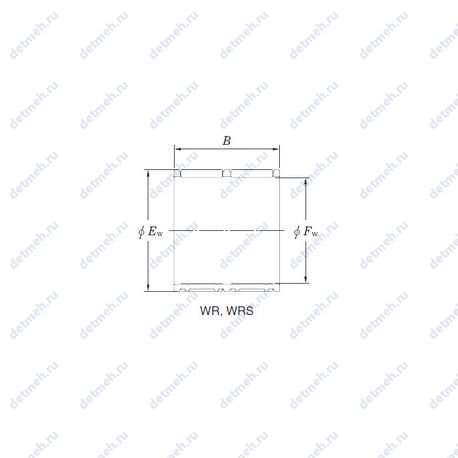 Подшипник K 32x40x42 TN - ZW NBS чертеж