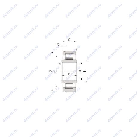 Подшипник NU910624S02 чертеж