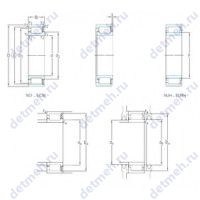Чертеж подшипника NUH2344ECMH/PEX